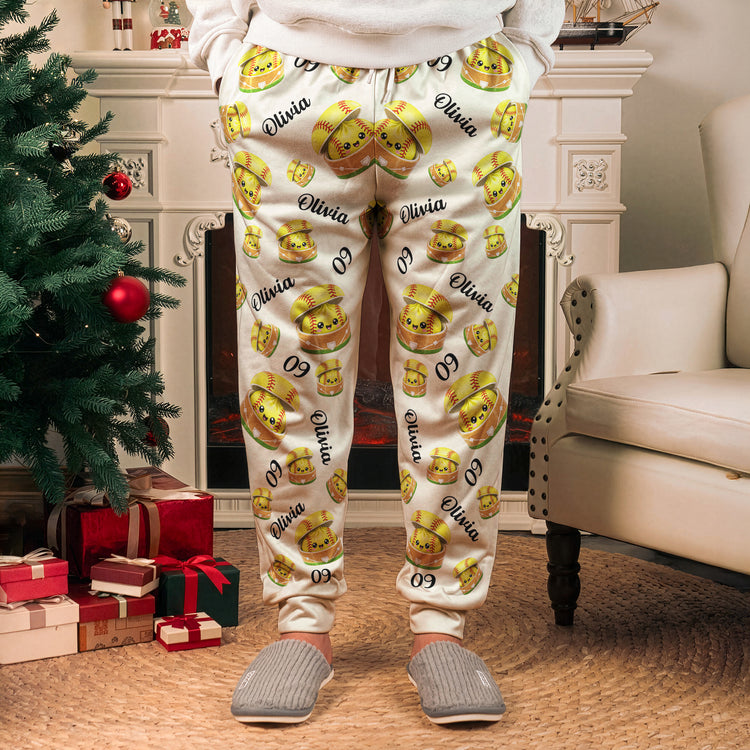 Cute-Dumplings-For-Baseball,-Softball,-Soccer,-Football,-Basketball,-Hockey-Lover-Personalized-Sweatpants-6