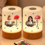Cutom-Cute-Cartoon-And-Birth-Flower-For-Book-Lover-Personalized-Night-Light-3