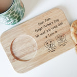 We Woof You Every Day - Custom Engraved Wooden Tea & Biscuit Board