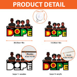 DOPE Family - Personalized Window Hanging Suncatcher Ornament