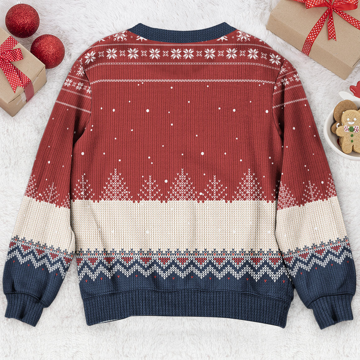 Dachshund Through The Snow - Personalized Ugly Sweater