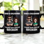 Dad And Daughters, Sons - A Bond That Can't Be Broken - Personalized Mug