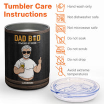 Dad Bod Powered By Beer - Personalized Lowball Tumbler