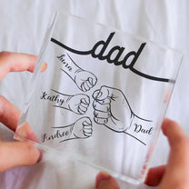Dad Hand Bumps - Personalized Acrylic Plaque