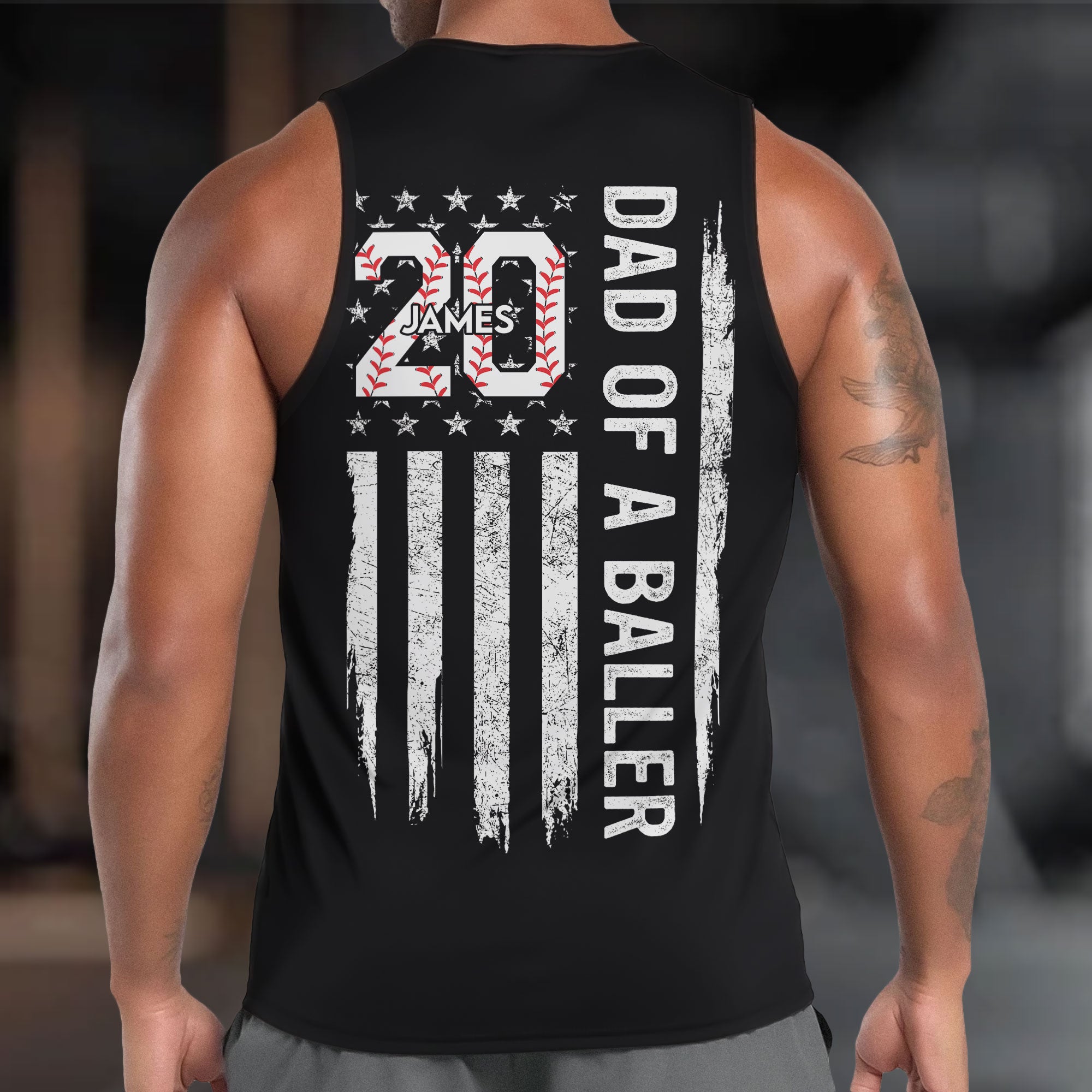 Dad Of Ballers Custom Sports - Custom Tank Top For Men
