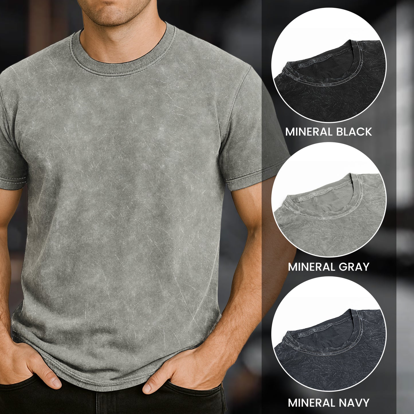 Dad The Man The Myth The Legend Fist Bump - Personalized Acid Wash T-Shirt