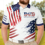 Dad: The Man, The Myth, The Legend - Personalized Polo Shirt