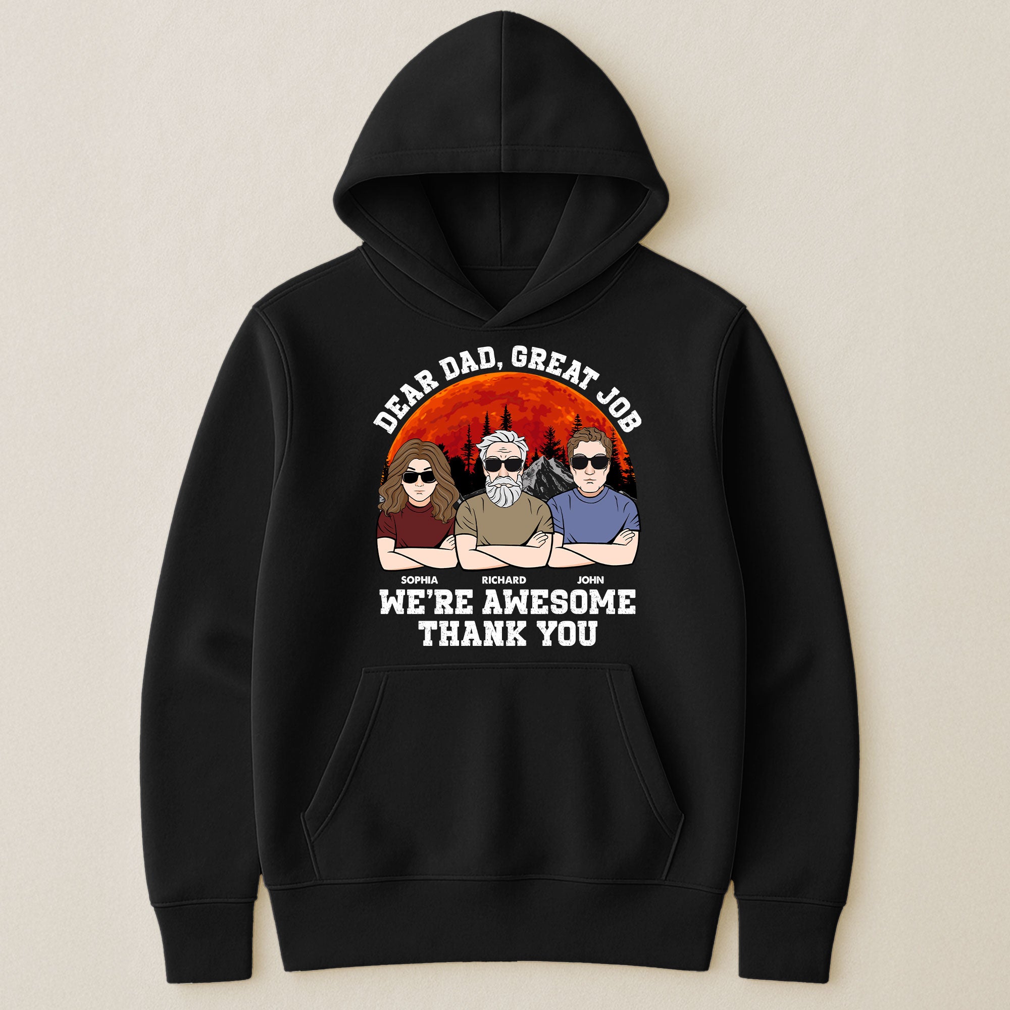 Dad We Are Awesome Thank You - Personalized Shirt