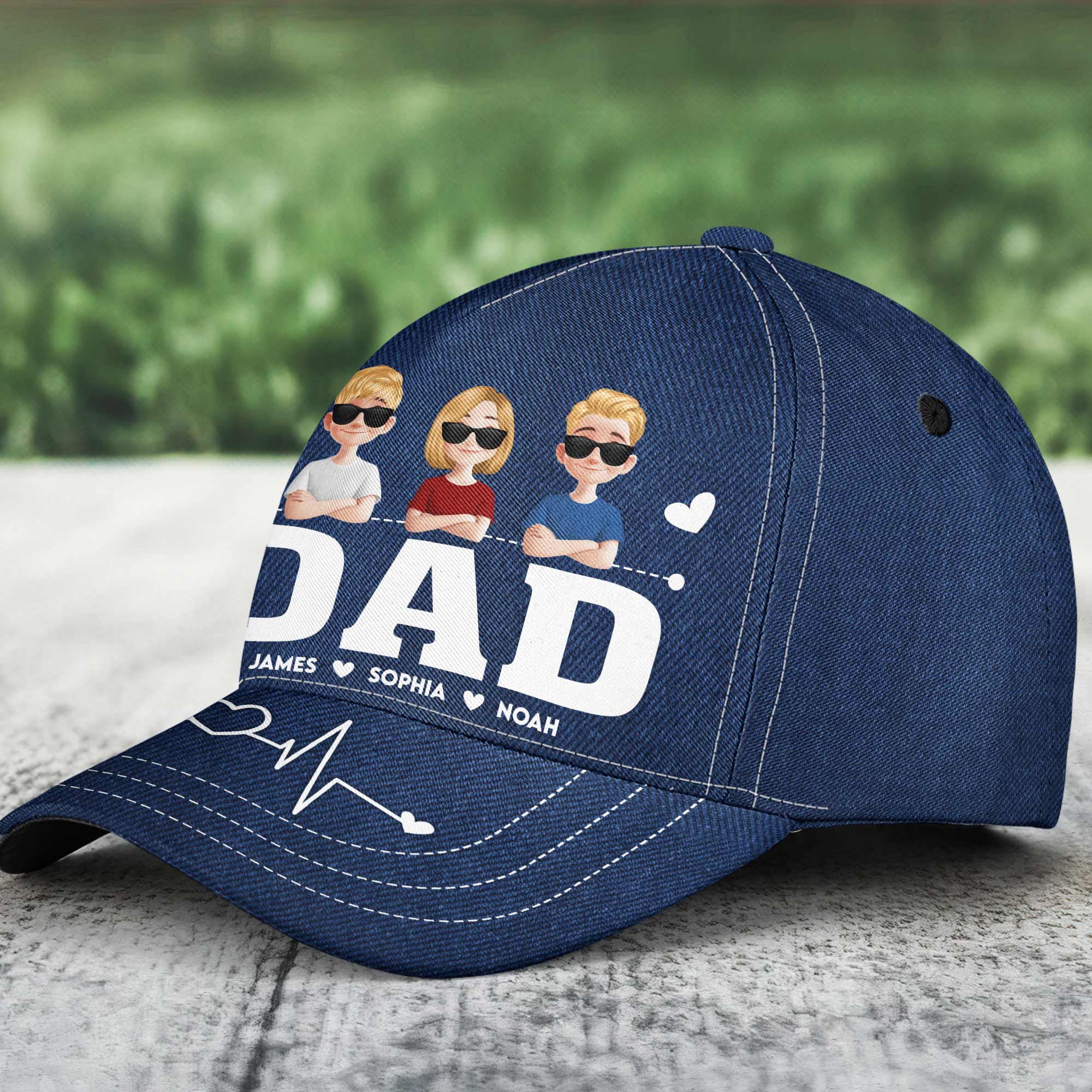 Dad We Love You - Personalized Classic Cap