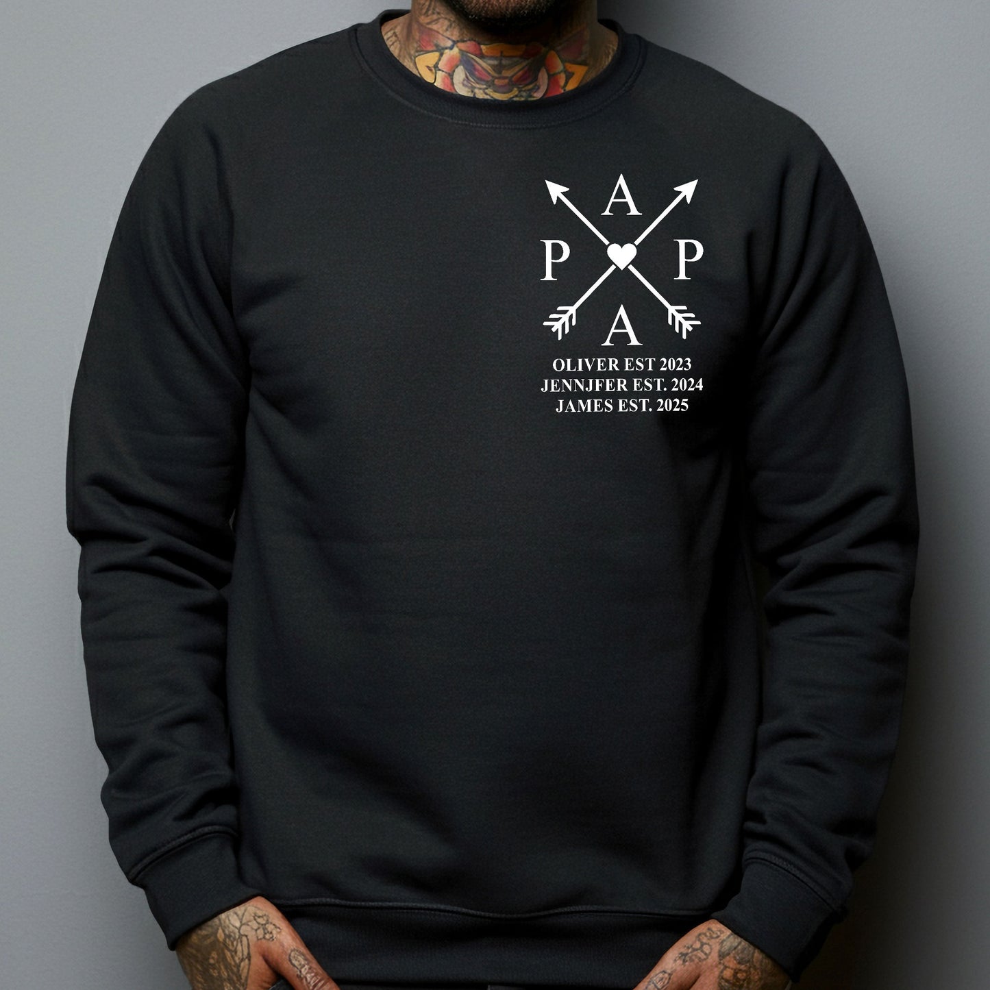 Dad, Daddy, Papa Edition Custom With Kids Name & Years Of Birth - Personalized Shirt