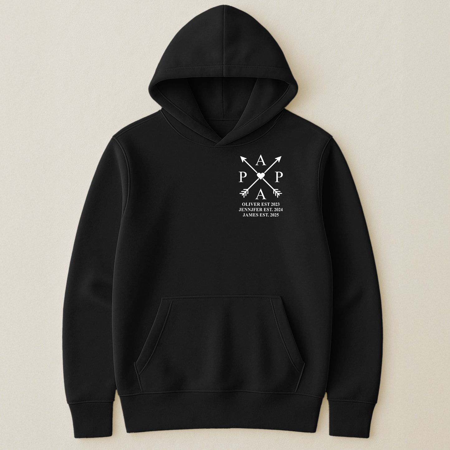 Dad, Daddy, Papa Edition Custom With Kids Name & Years Of Birth - Personalized Shirt