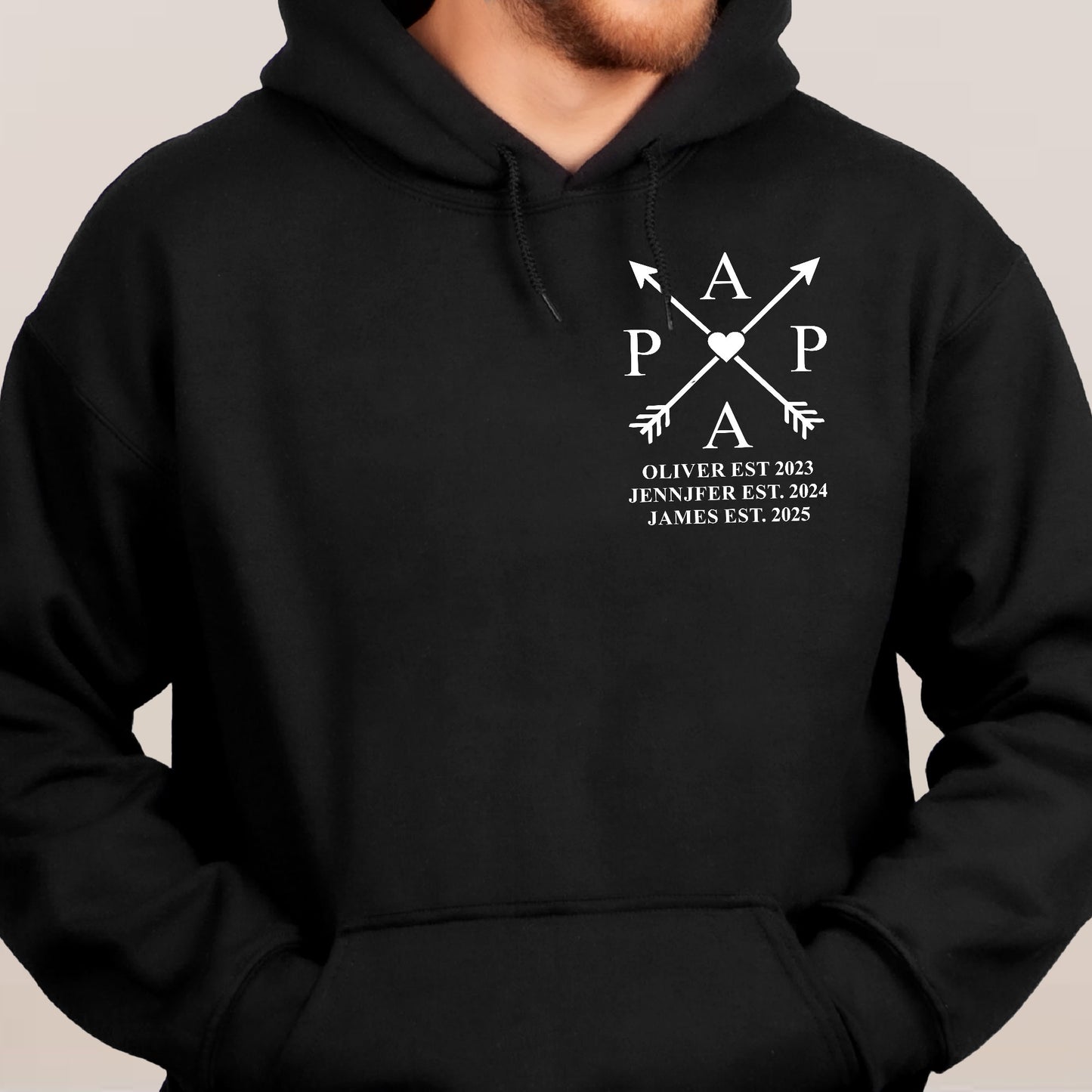 Dad, Daddy, Papa Edition Custom With Kids Name & Years Of Birth - Personalized Shirt