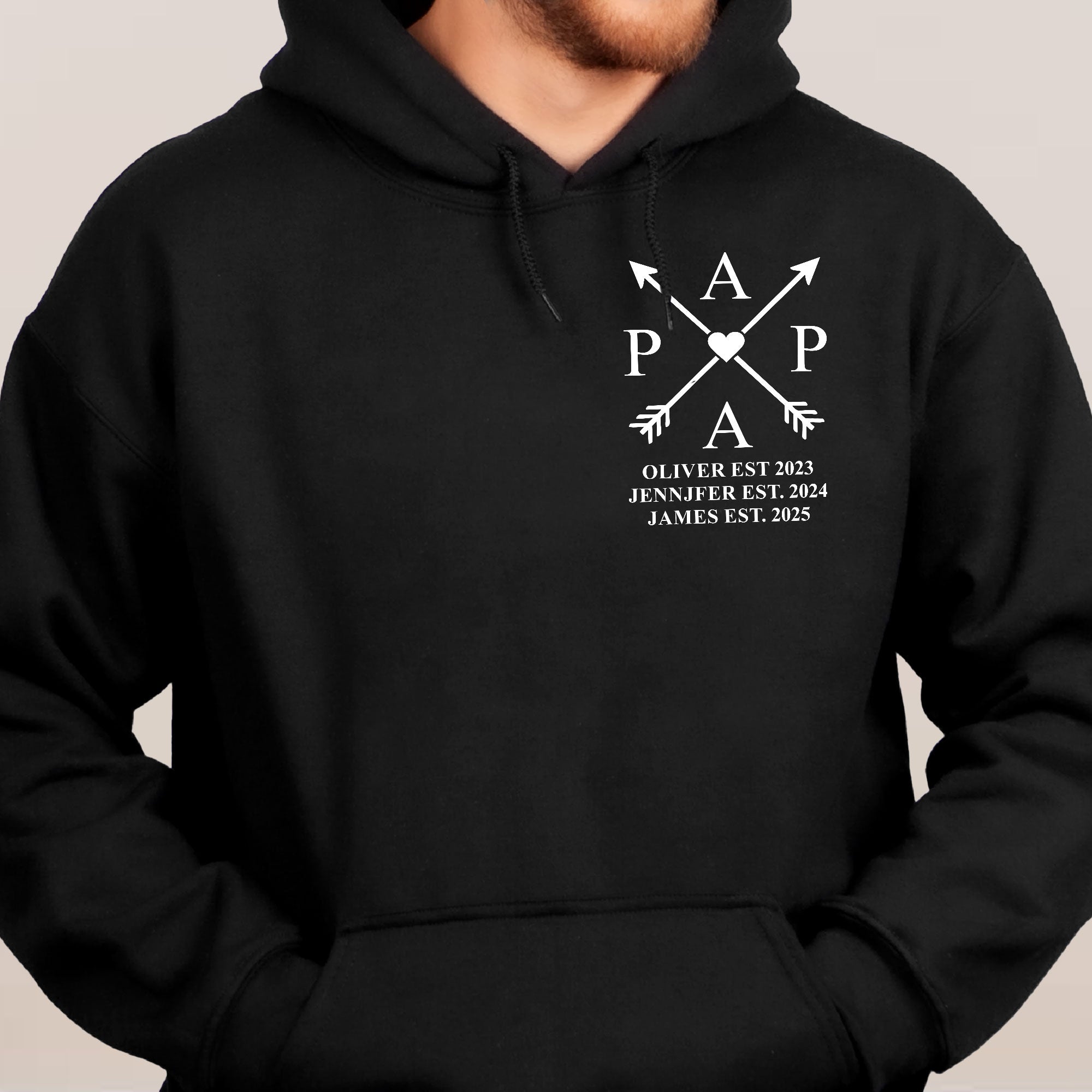 Dad, Daddy, Papa Edition Custom With Kids Name & Years Of Birth - Personalized Shirt