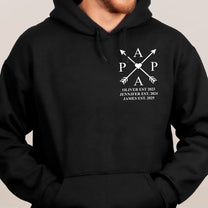 Dad, Daddy, Papa Edition Custom With Kids Name & Years Of Birth - Personalized Shirt