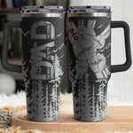 Dad, Grandpa, Papa Forest With Kids' Names - Personalized 40oz Tumbler