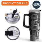 Dad, Grandpa, Papa Forest With Kids' Names - Personalized 40oz Tumbler