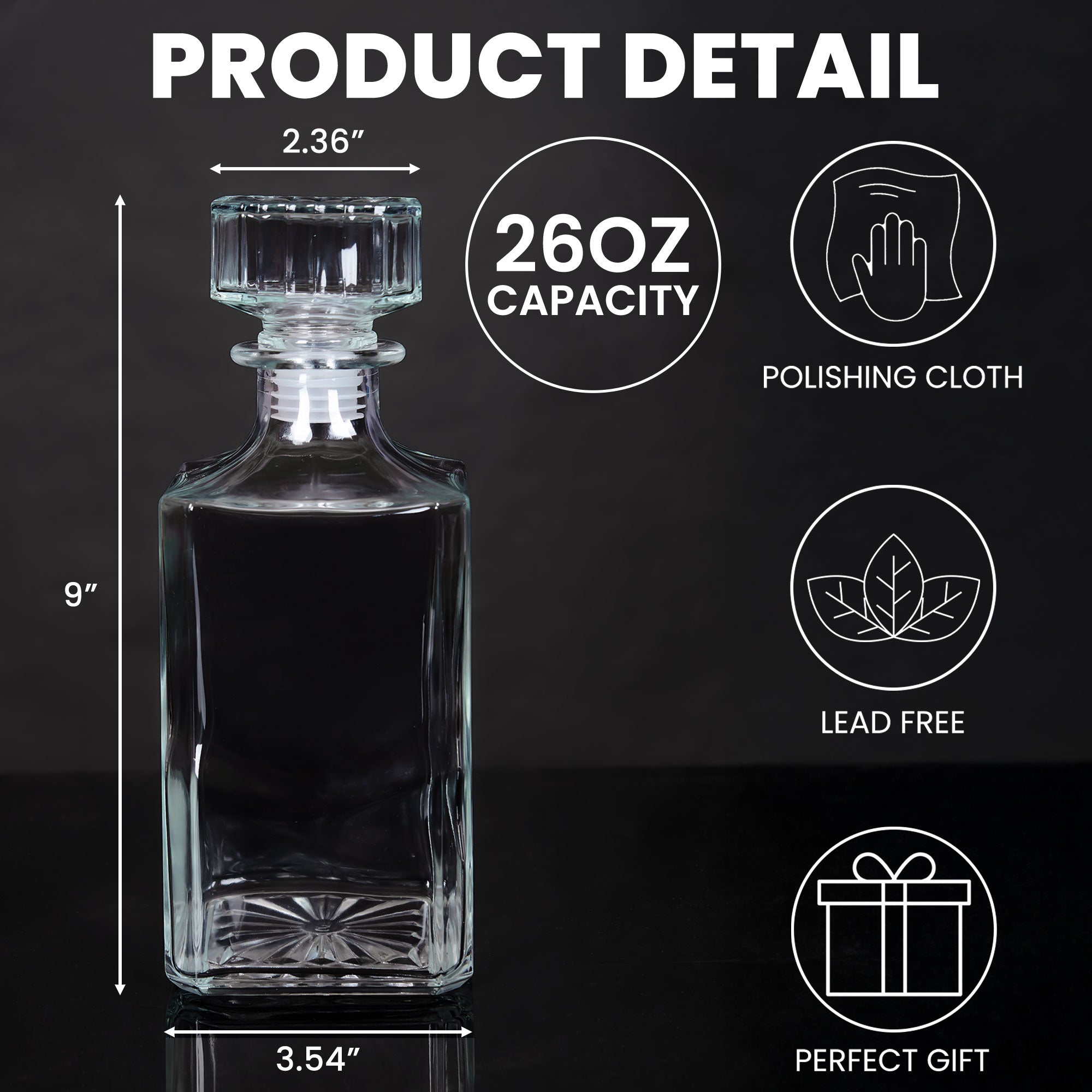Dad, Thanks For Picking Up My Poop - Custom Photo Decanter