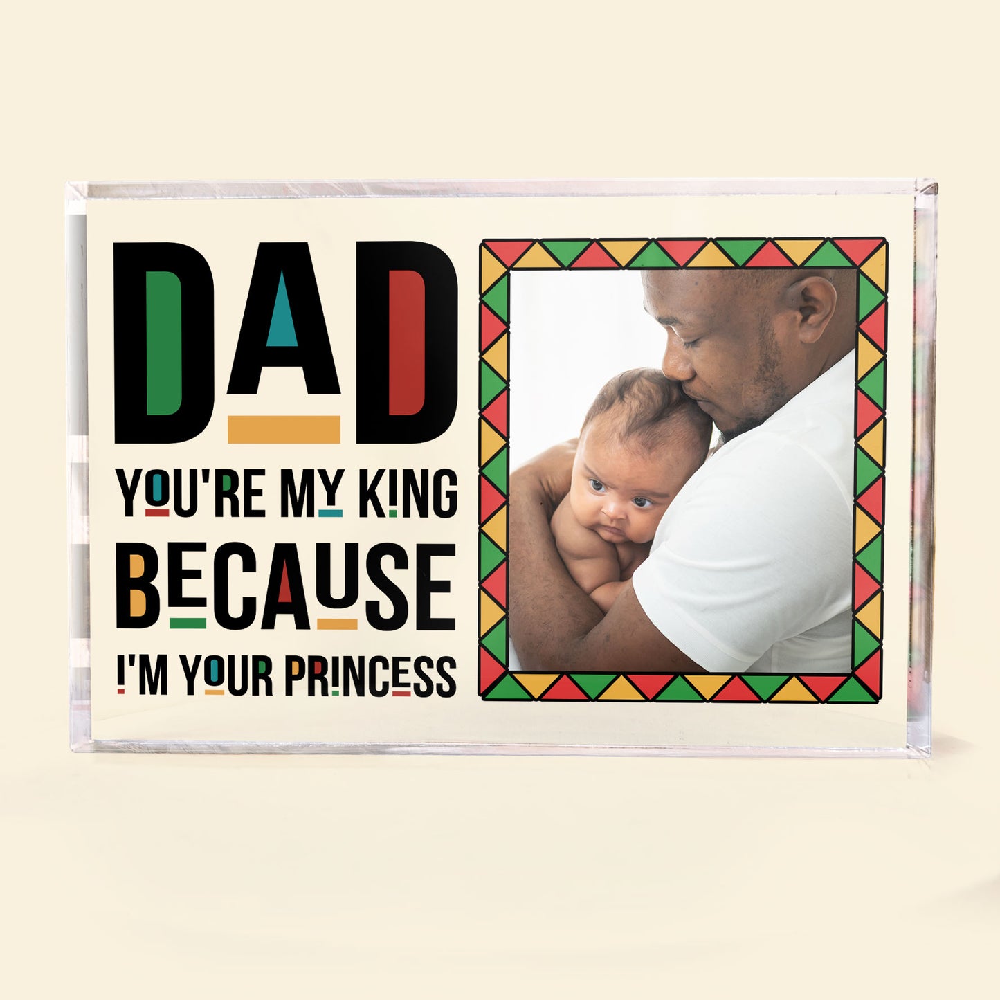 Dad, You Are My King - Personalized Rectangle Acrylic Plaque
