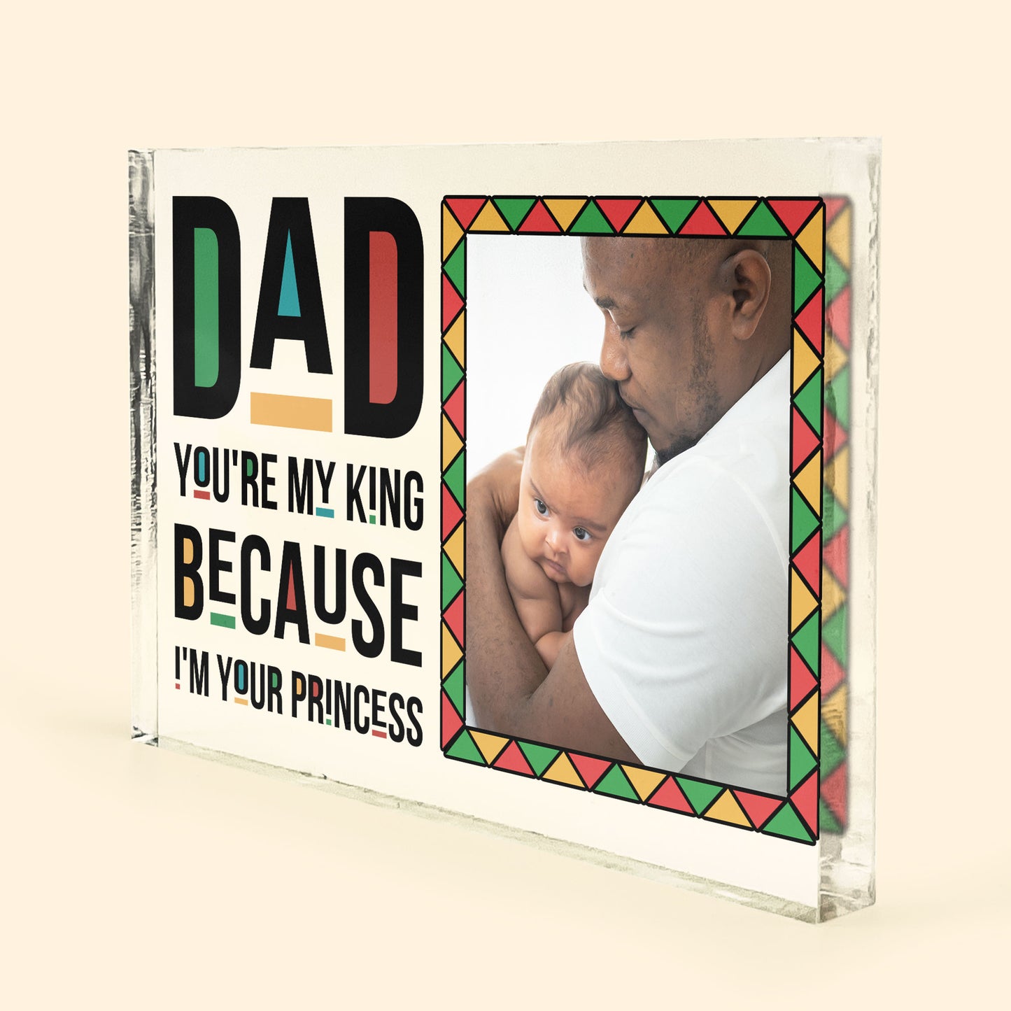 Dad, You Are My King - Personalized Rectangle Acrylic Plaque