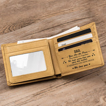 Dad, You Are The Piece That Holds Us Together - Personalized Leather Wallet