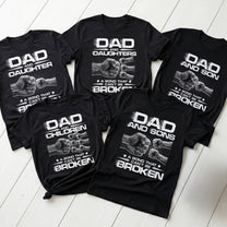 Dad-And-Daughters,-Sons-A-Bond-That-Can't-Be-Broken-Personalized-Shirt-1