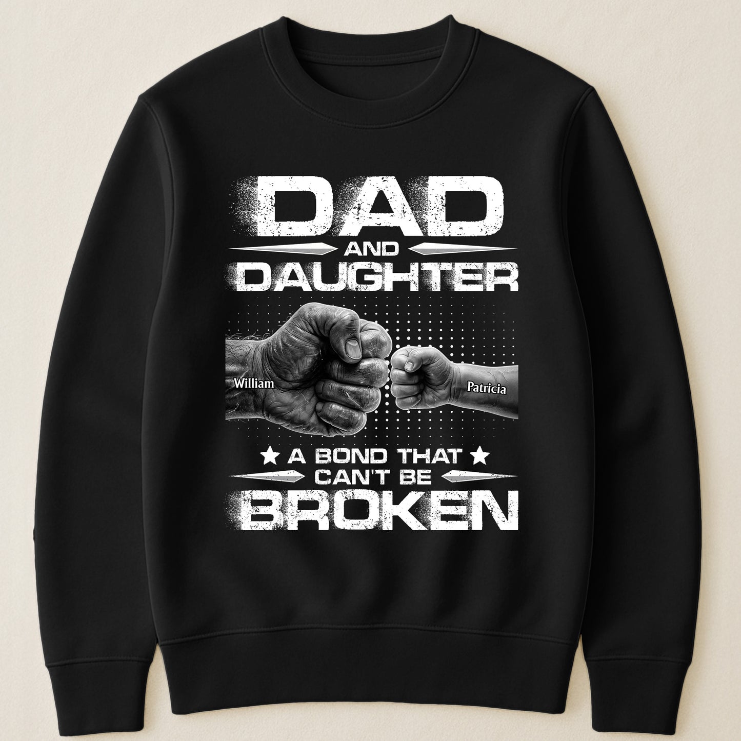 Dad-And-Daughters,-Sons-A-Bond-That-Can't-Be-Broken-Personalized-Shirt-4