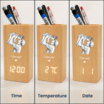 Dad-Custom-Photo-Sketch-Line-Art-Fathers-Day-Gift-For-Him-Personalized-Pen-Holder-With-Clock-4