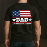 Dad-&-Daughter,-Son-Fist-Bump-USA-Flag-Design-Personalized-Shirt-5