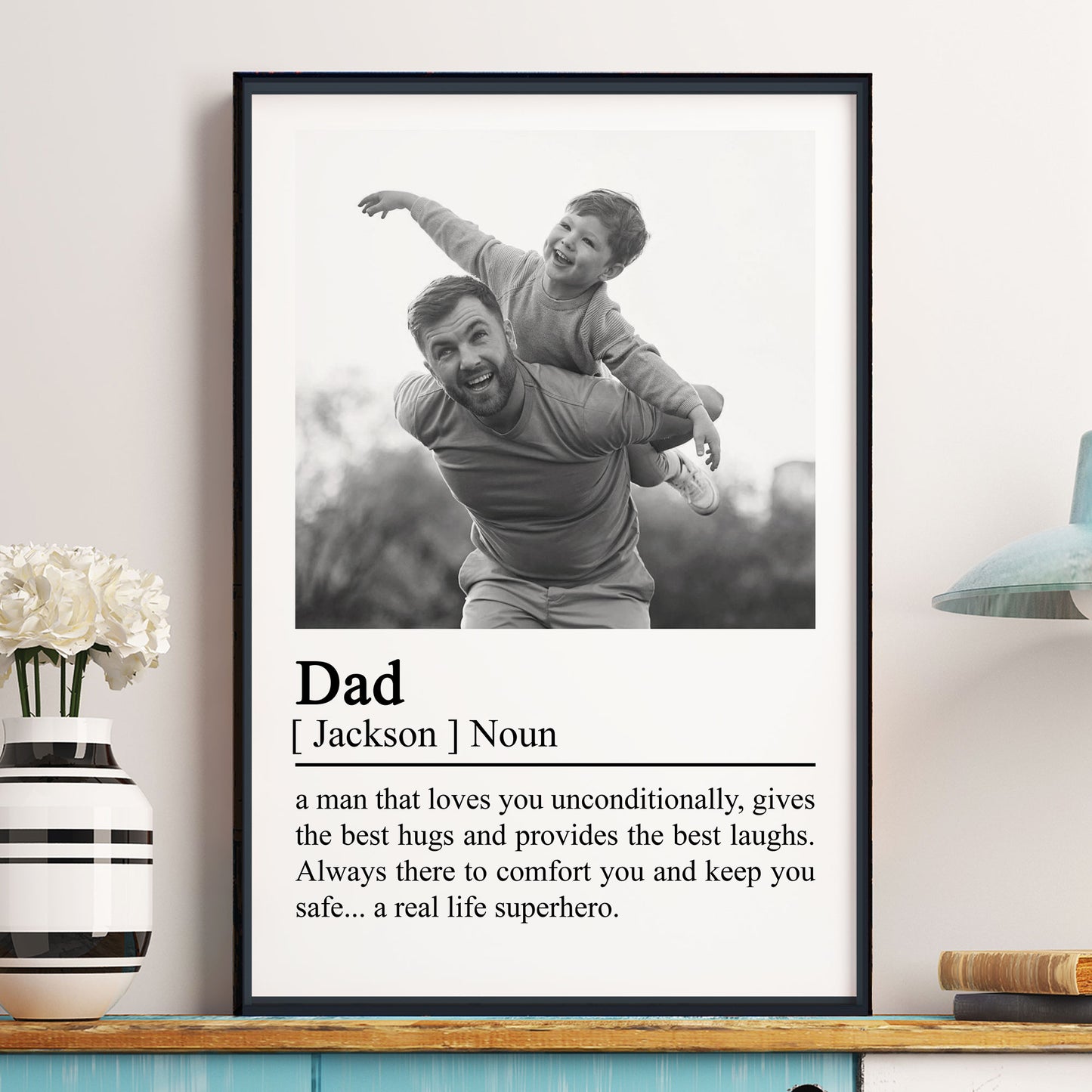 Dad-Definition-Father's-Day-Gifts-For-Husband,-Daddy-Personalized-Photo-Poster-1