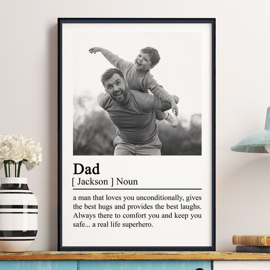 Dad-Definition-Father's-Day-Gifts-For-Husband,-Daddy-Personalized-Photo-Poster-1
