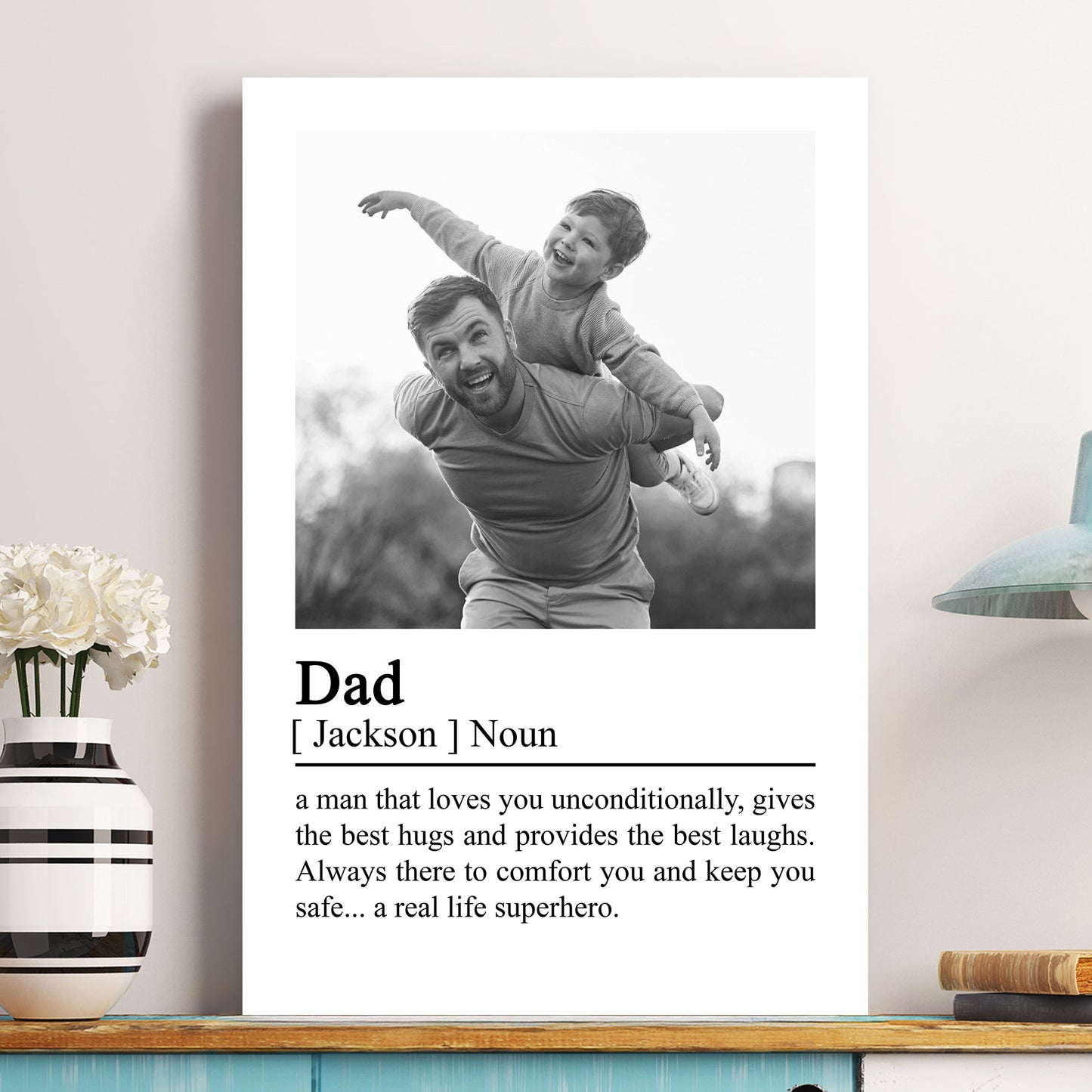 Dad-Definition-Father's-Day-Gifts-For-Husband,-Daddy-Personalized-Photo-Poster-2