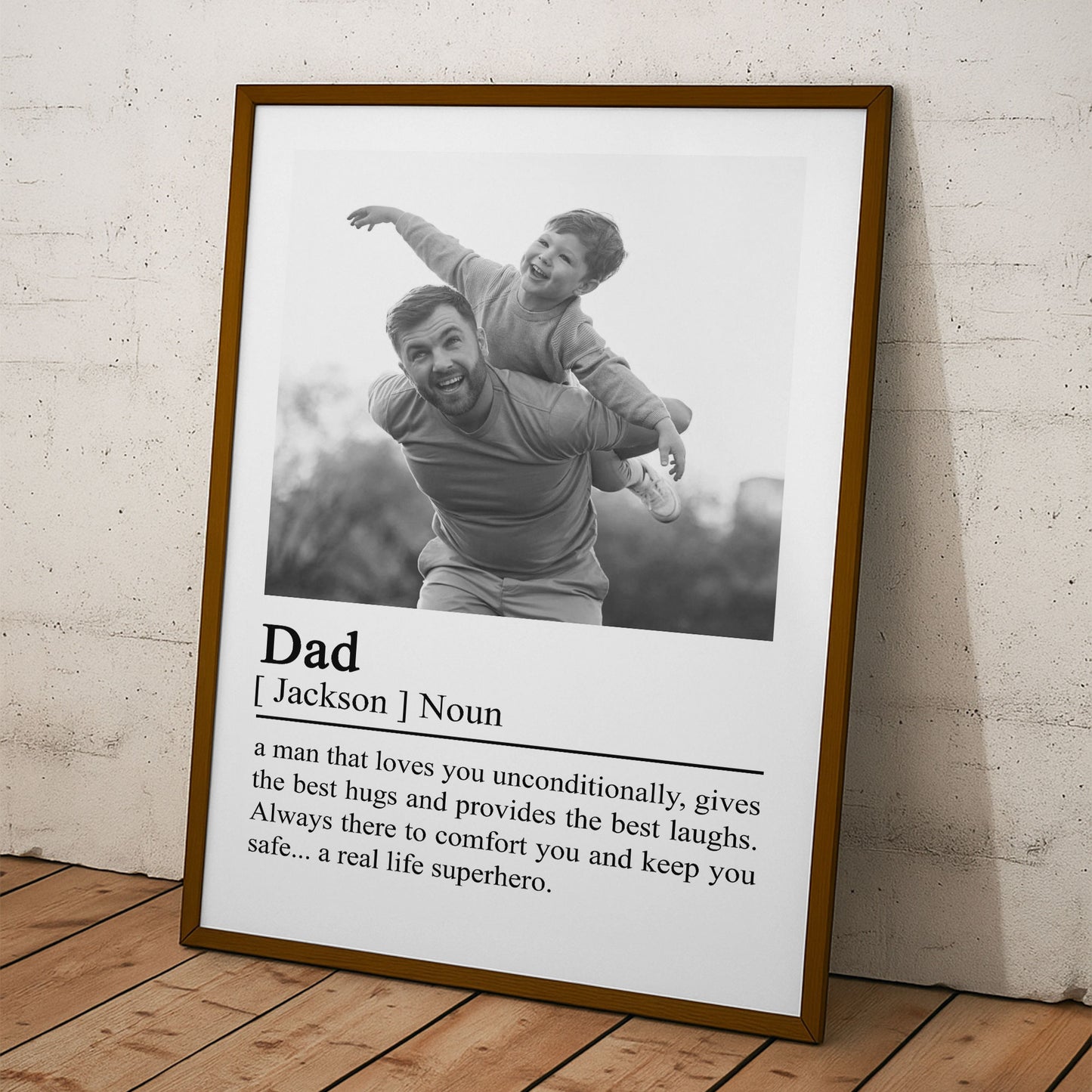 Dad-Definition-Father's-Day-Gifts-For-Husband,-Daddy-Personalized-Photo-Poster-4