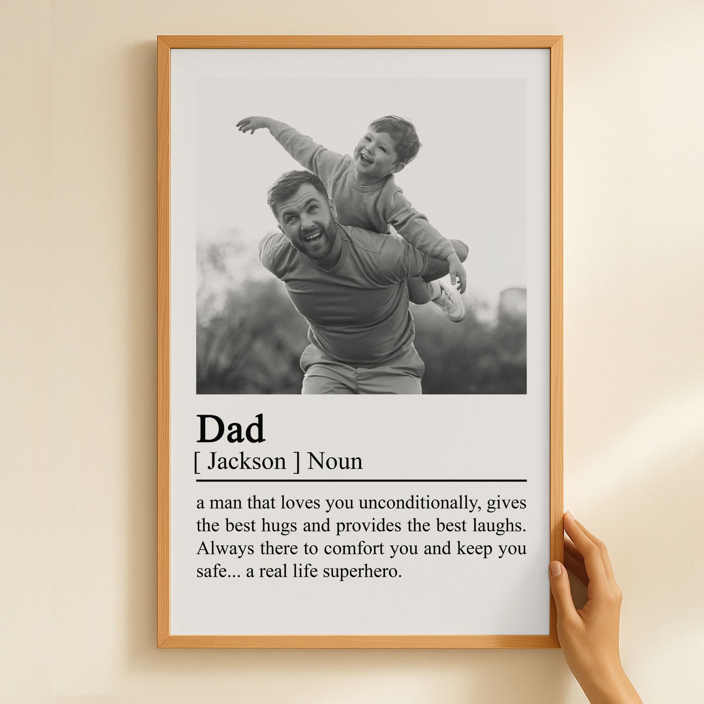 Dad-Definition-Father's-Day-Gifts-For-Husband,-Daddy-Personalized-Photo-Poster-5