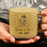 Dad-Est-Custom-Photo-Sketch-Line-Art-Fathers-Day-Gift-For-Husband-Dad-Personalized-Mug-3
