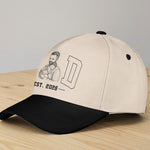 Dad-Est-Custom-Photo-Sketch-Line-Art-Fathers-Day-Gift-For-New-Dad-Husband-Personalized-Cap-2