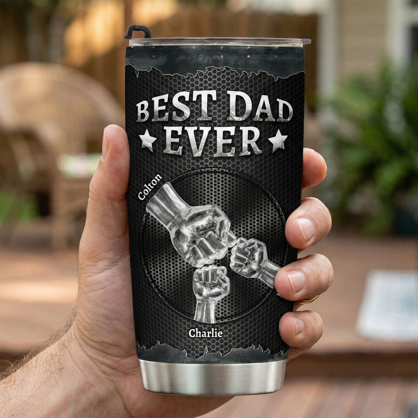 Dad-Fist-Bump-Metal-Art-Personalized-Tumbler-3