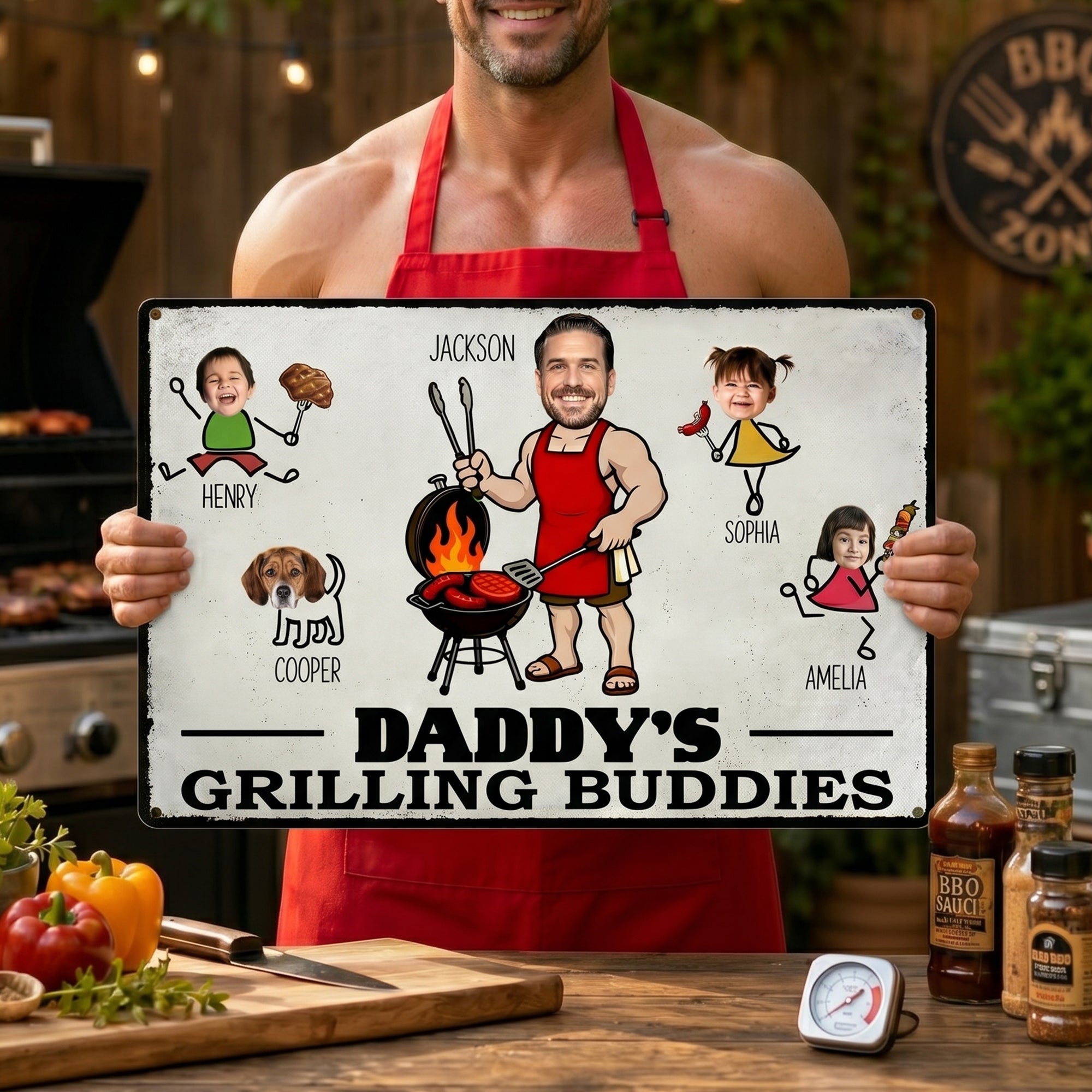 Dad-Grilling-Buddies-Funny-Fathers-Day-Gift-For-Daddy-Husband-Grandpa-Personalized-Metal-Sign-2