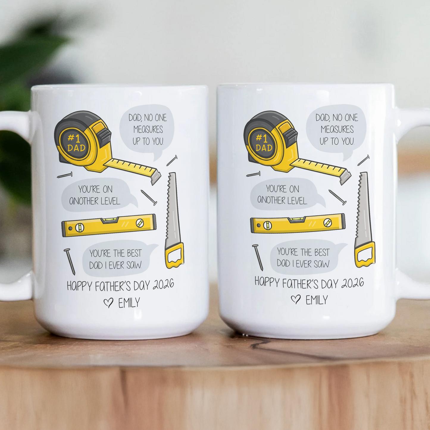 Dad,-No-One-Measures-Up-To-You-Personalized-Mug-3