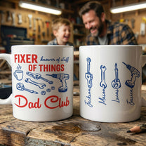 Dad,-Papa-Knower-Of-Stuff,-Fixer-Of-Things-With-Kids'-Names-Personalized-Mug-1