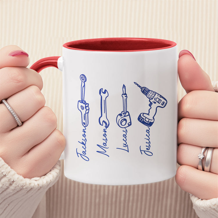 Dad,-Papa-Knower-Of-Stuff,-Fixer-Of-Things-With-Kids'-Names-Personalized-Mug-10