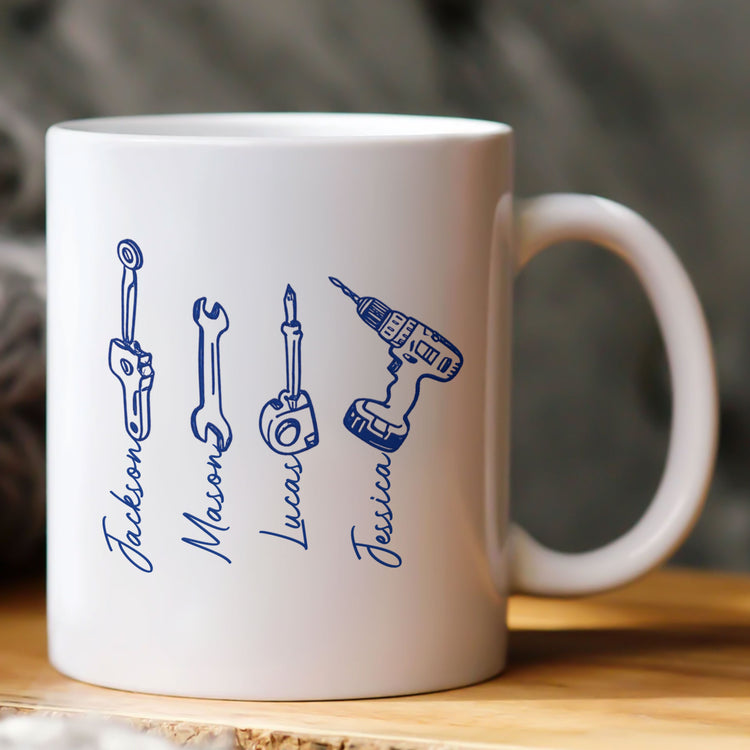 Dad,-Papa-Knower-Of-Stuff,-Fixer-Of-Things-With-Kids'-Names-Personalized-Mug-3