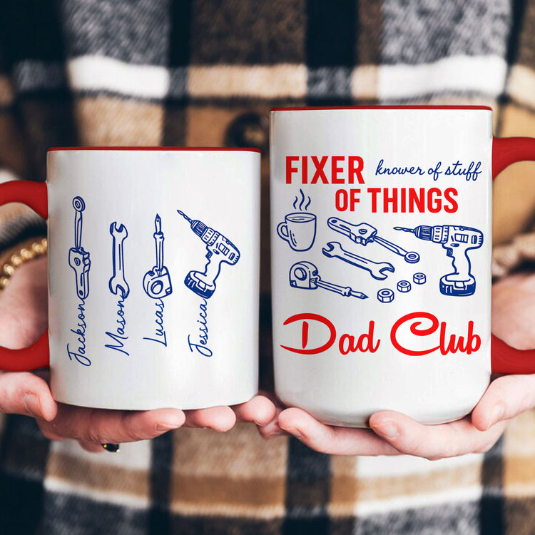 Dad,-Papa-Knower-Of-Stuff,-Fixer-Of-Things-With-Kids'-Names-Personalized-Mug-7