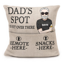 Dad's Spot - Personalized Pocket Pillow (Insert Included)
