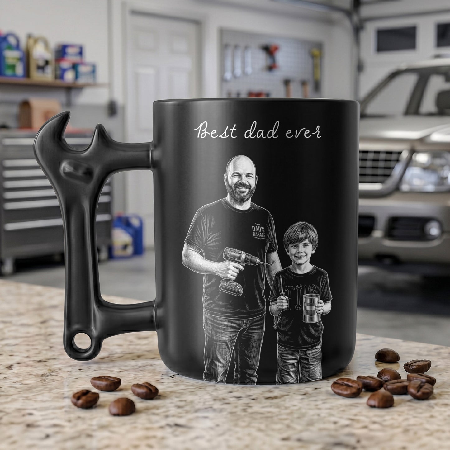 Dad-Sketch-Line-Art-Fathers-Day-Gift-For-Dad-Husband-Personalized-Mug-2