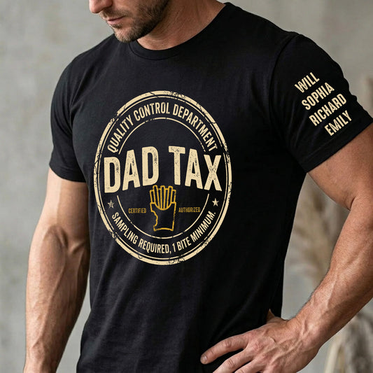 Dad_Tax_Funny_Father_s_Day_Gift_With_Kids_Name_On_Sleeves_Personalized_Shirt_1