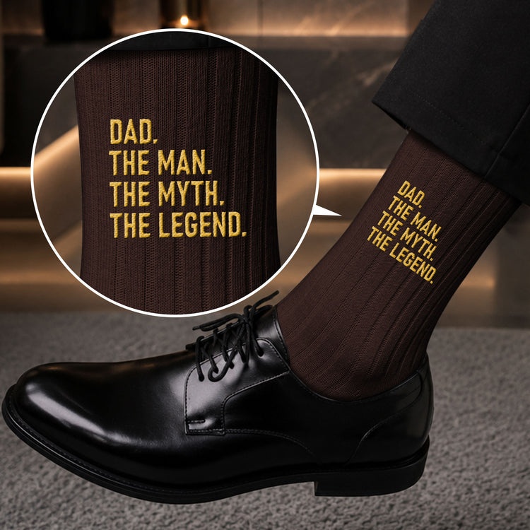 Dad-The-Man-The-Myth-The-Legend-Embroidered-Custom-Name-Socks-Personalized-Socks-2