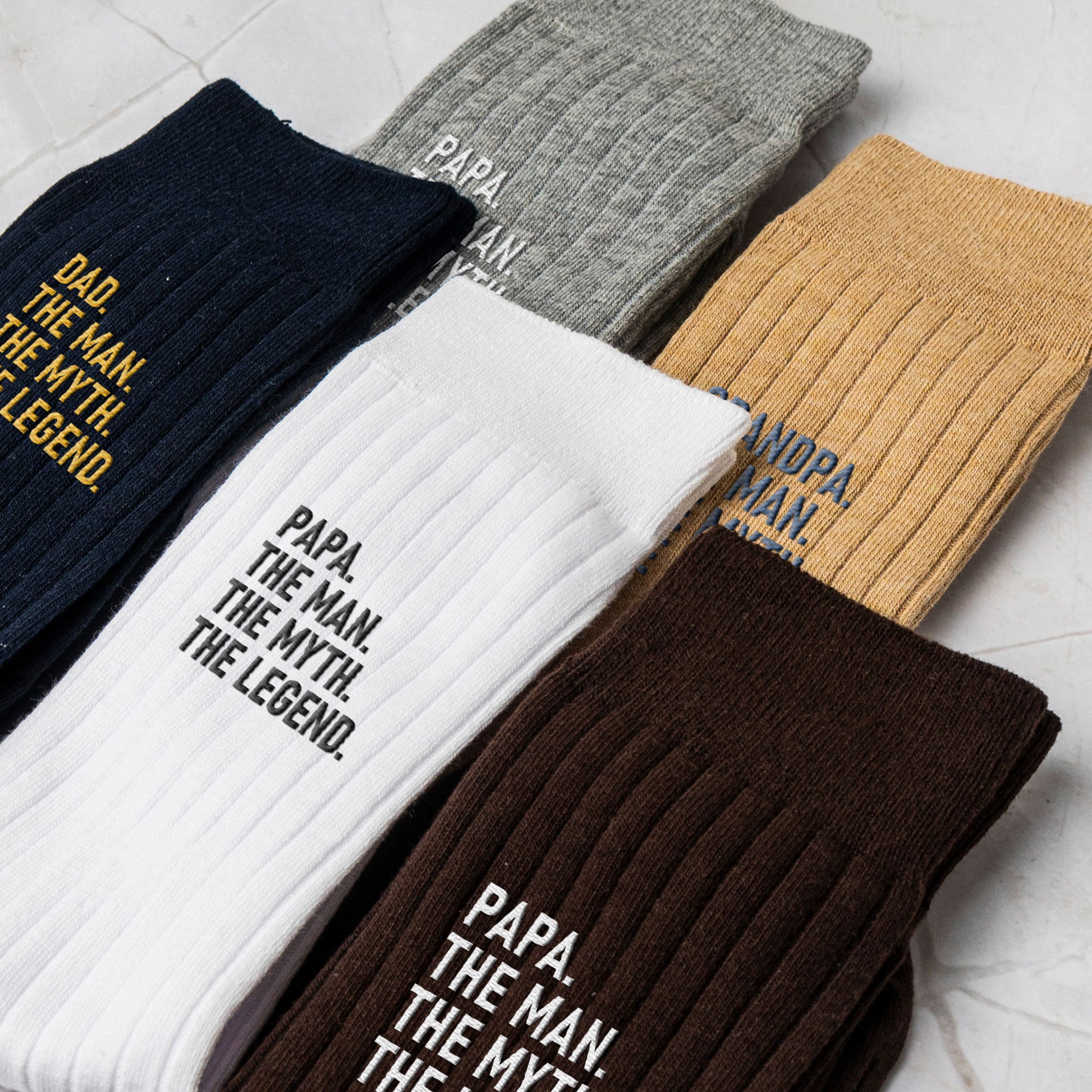 Dad-The-Man-The-Myth-The-Legend-Embroidered-Custom-Name-Socks-Personalized-Socks-3
