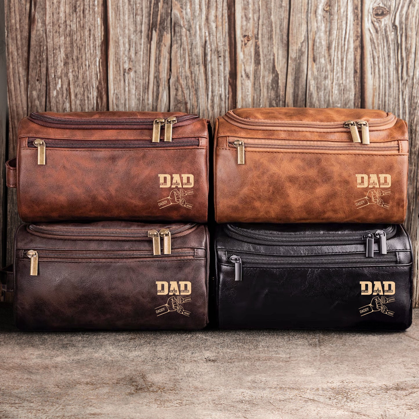 Dad-The-Man-The-Myth-The-Legend-Fist-Bump-Personalized-Leather-Toiletry-Bag-3