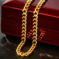 Dad's Been My Hero Right From The Start - Personalized Men's Cuban Link Chain