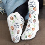 Dad's Lucky Golf Socks - Personalized Photo Crew Socks